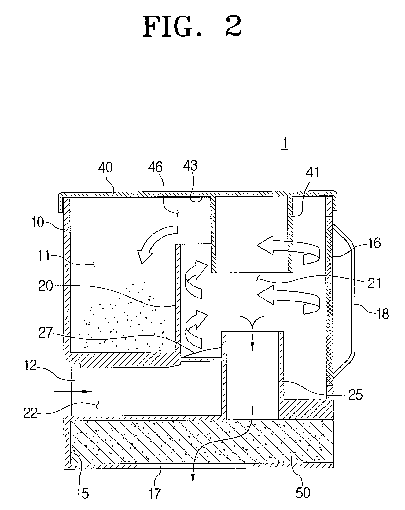 Dust collecting apparatus for vacuum cleaner