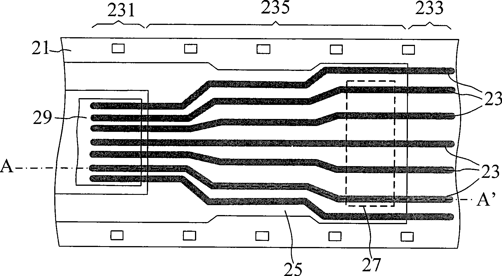 Chip bearing belt and chip packaging construction