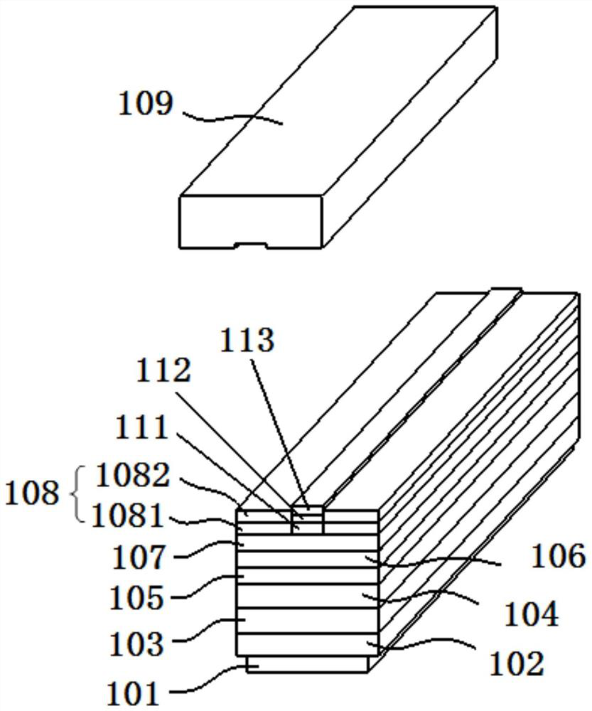 GaN-based laser diode structure with hole passivation layer and manufacturing method