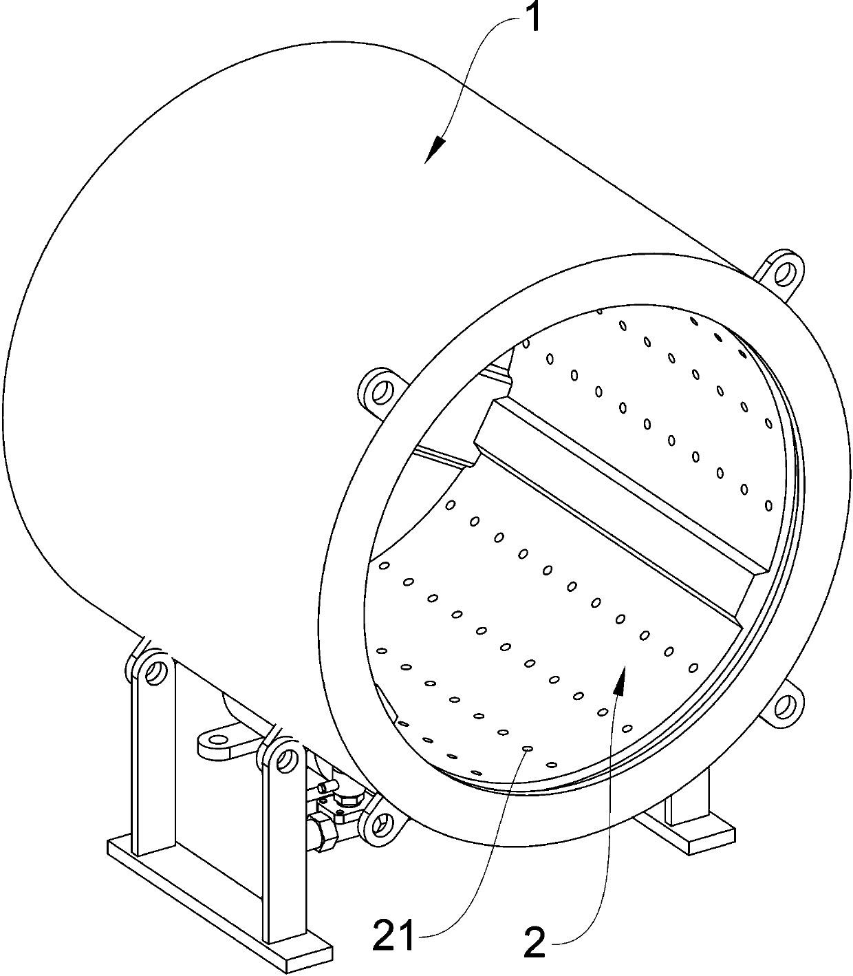 Ultrasonic washing drum device of washing machine