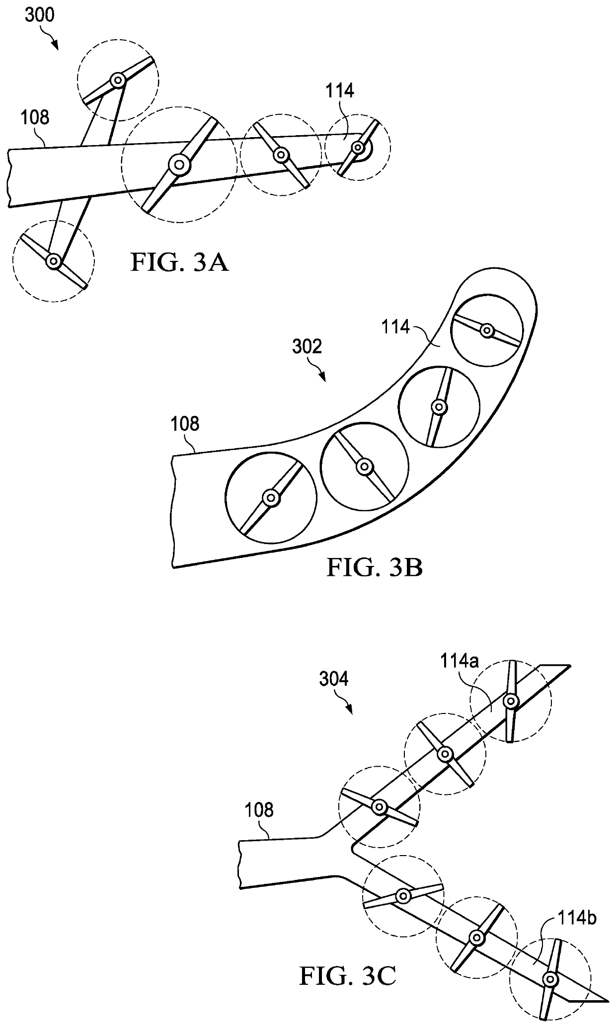 Anti-torque control using matrix of fixed blade pitch motor modules