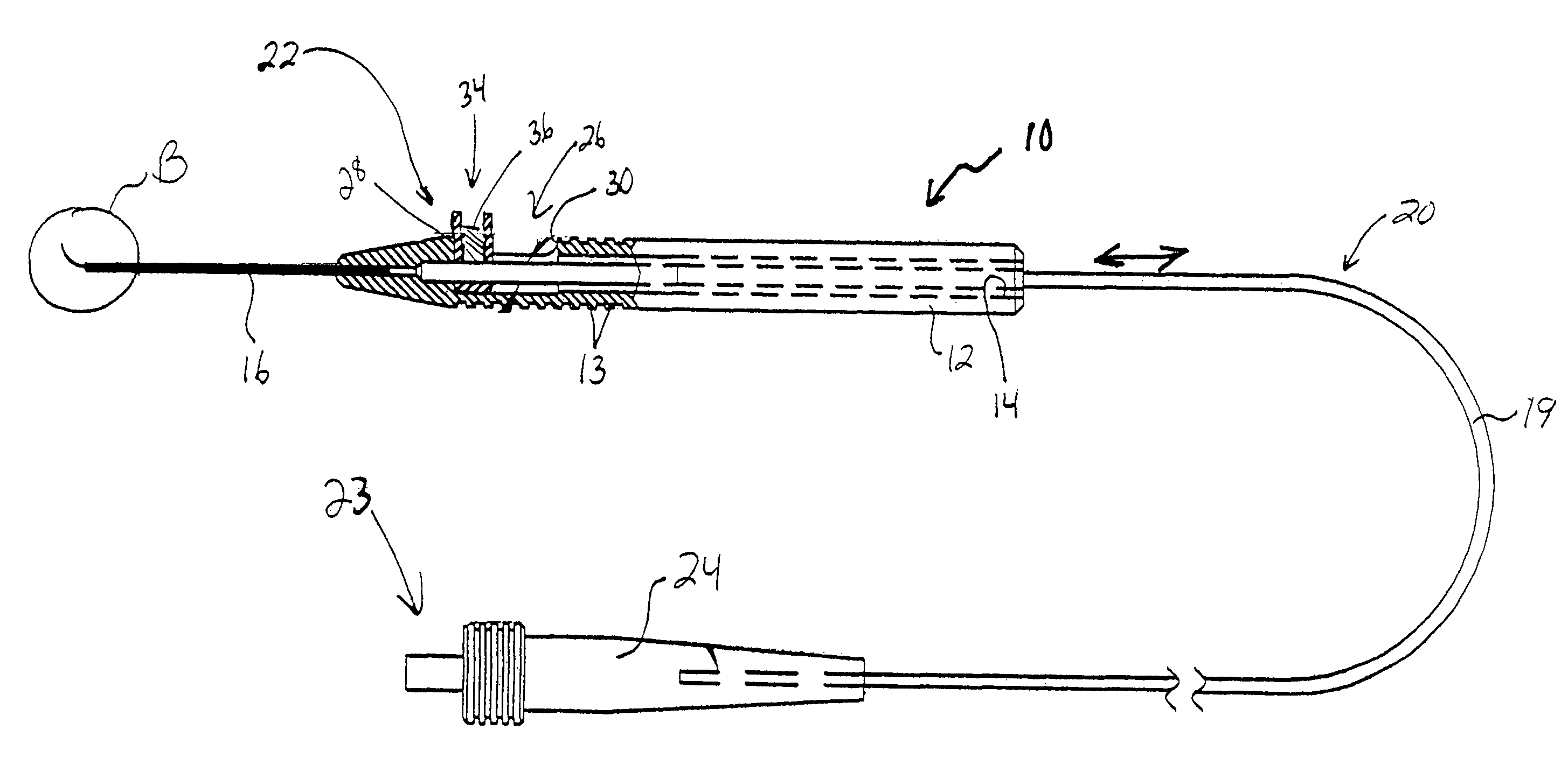 Adjustable laser probe for use in vitreoretinal surgery