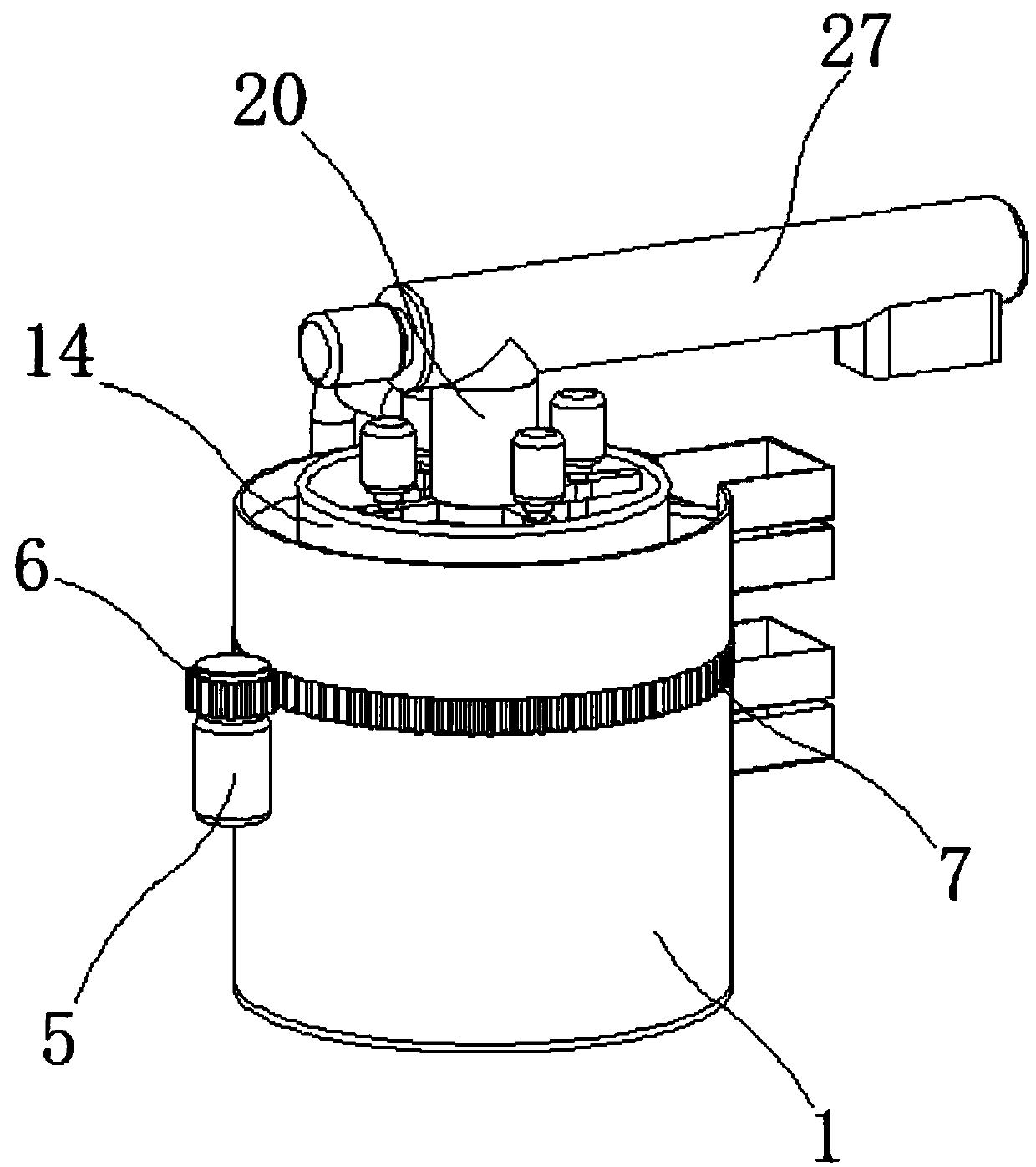 Device for separating microplastics from soil