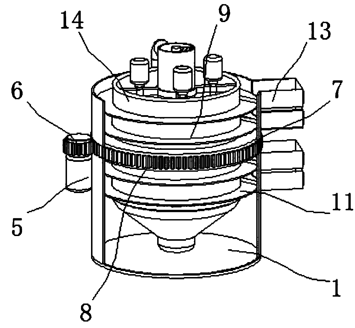 Device for separating microplastics from soil