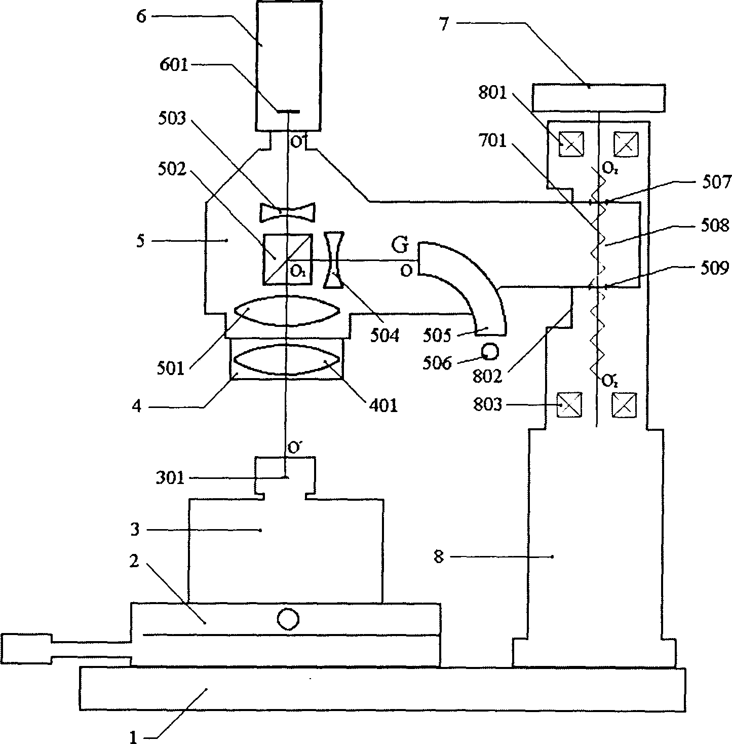 Observer used in conjustion with atom force microscope