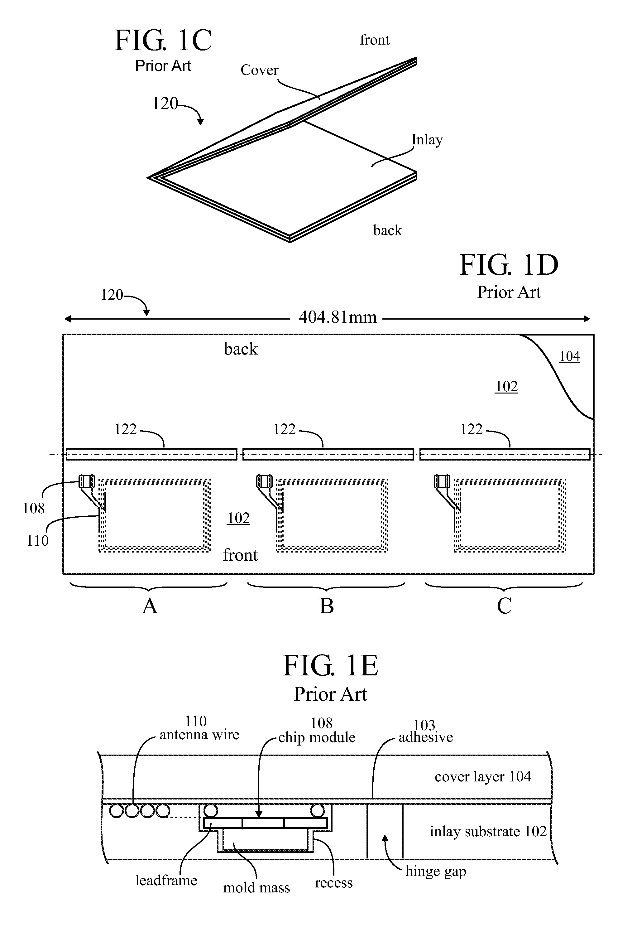 Transferring antenna structures to RFID components