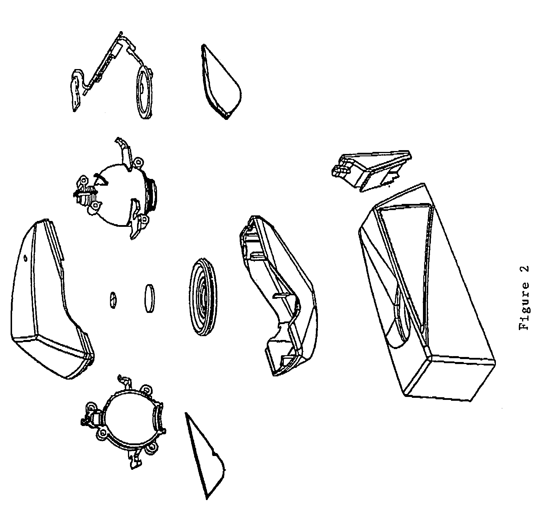 Device and process for a controlled irradiation of the human body