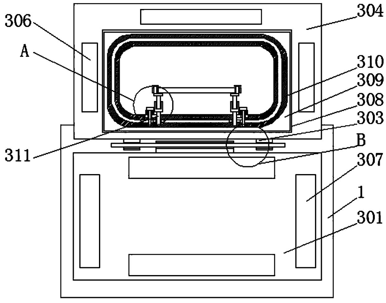 Processing platform with measuring function for garment production