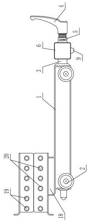 Switch cabinet valve opening and locking device