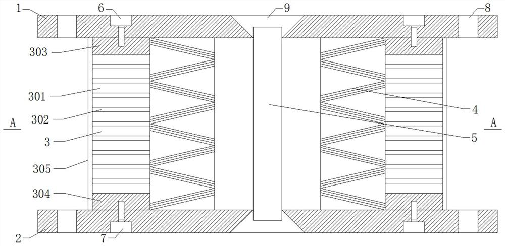 Novel replaceable energy dissipation and shock absorption composite support