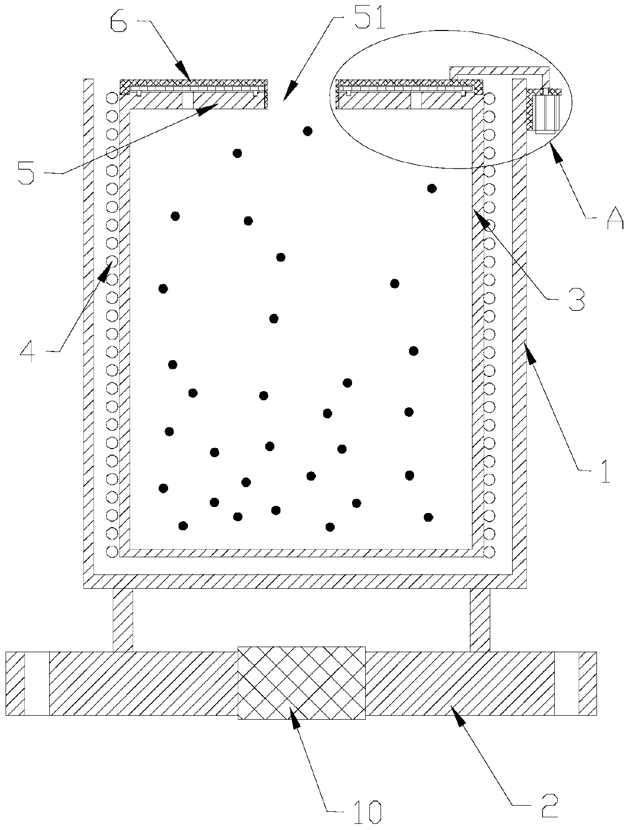 Efficient nanometer vacuum evaporation source