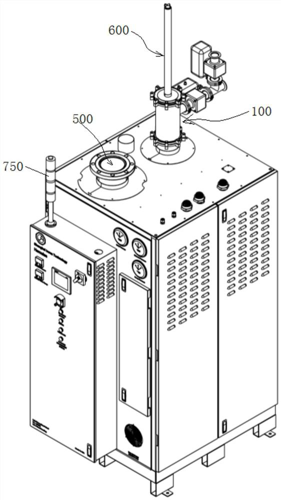 Electric heating washing type waste gas treatment device