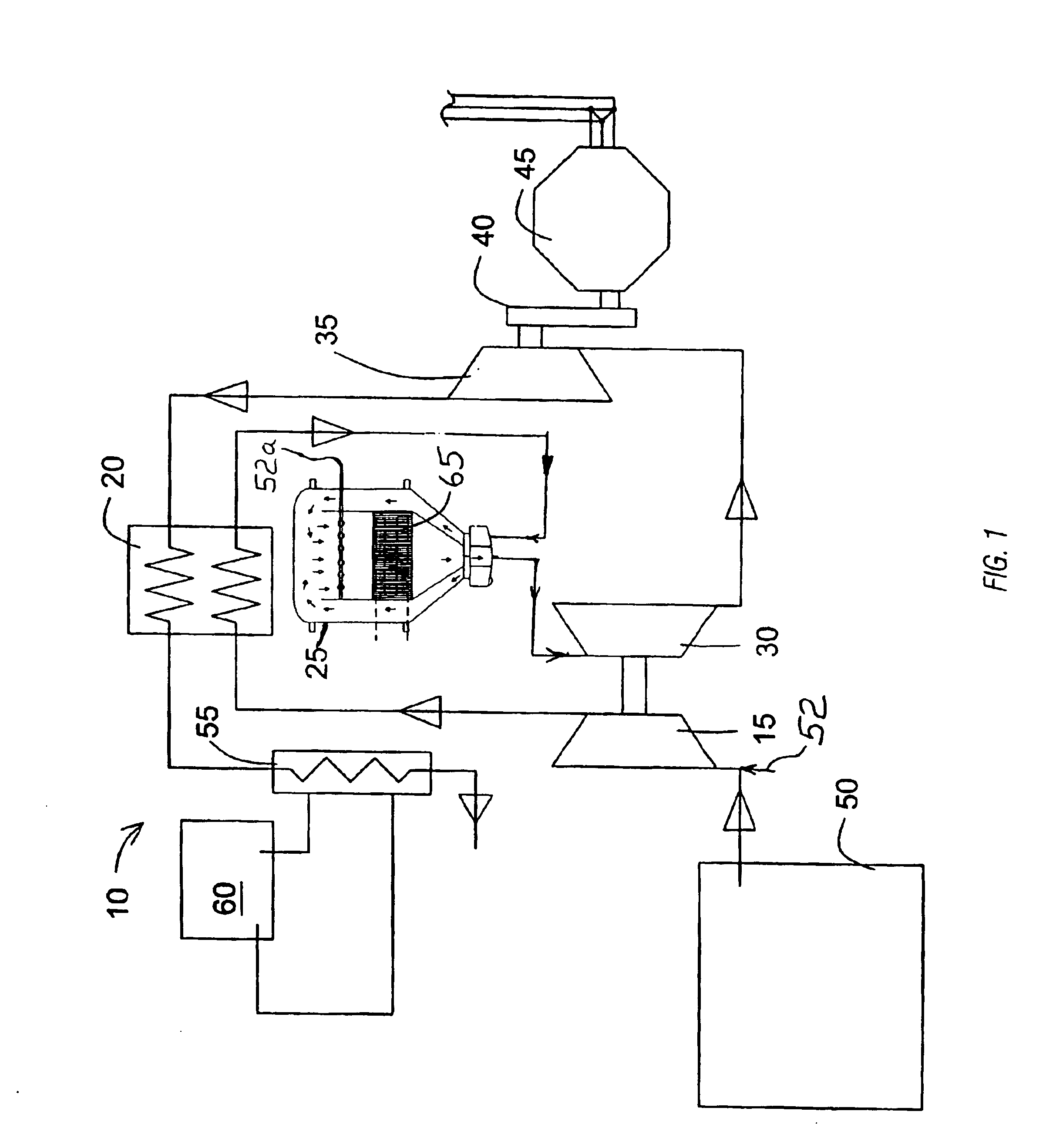 Microturbine for combustion of VOCs