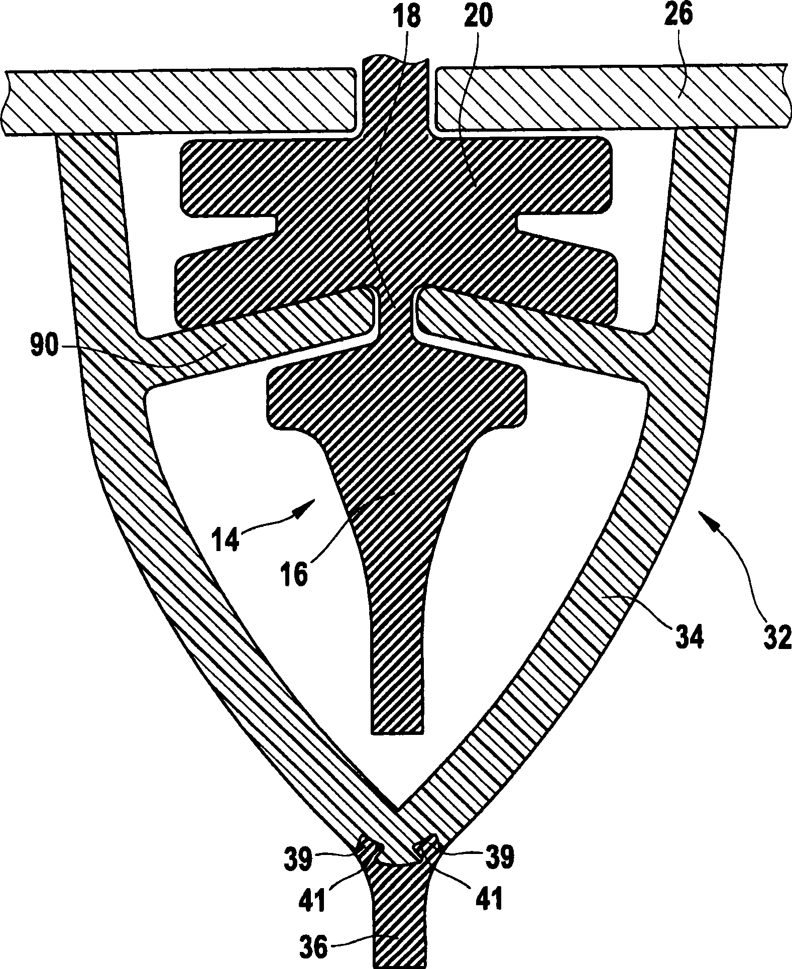 Protective rail for wiper blades of a windscreen wiper and method for manufacturing it