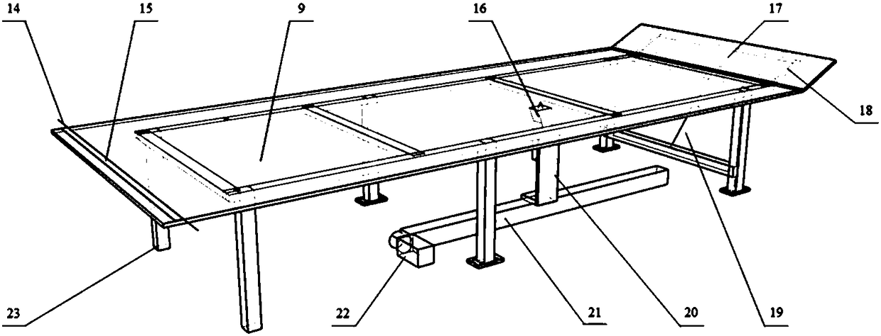 An experimental device and method for measuring flat turbulent frictional resistance