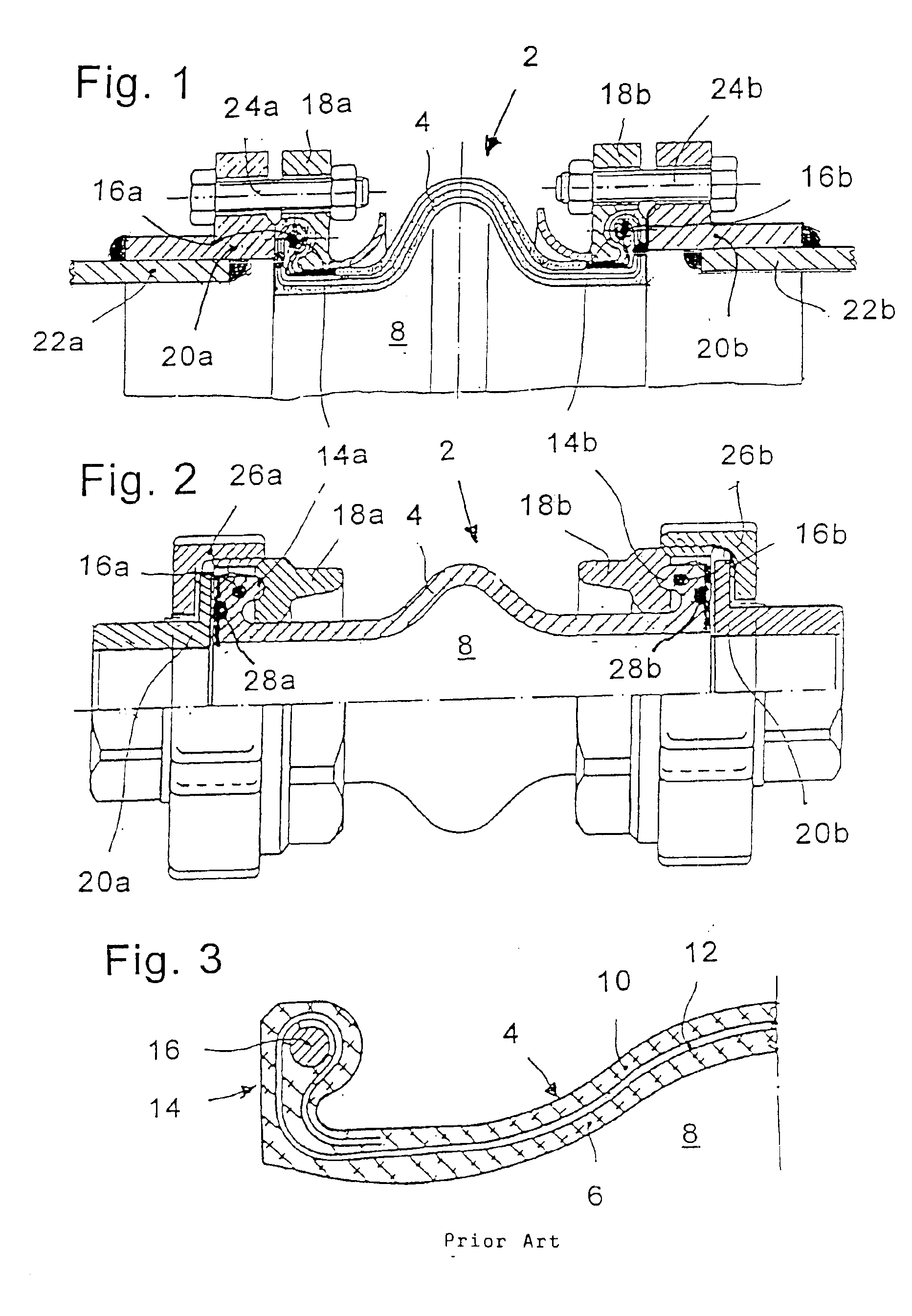 Flexible pipe connecting unit