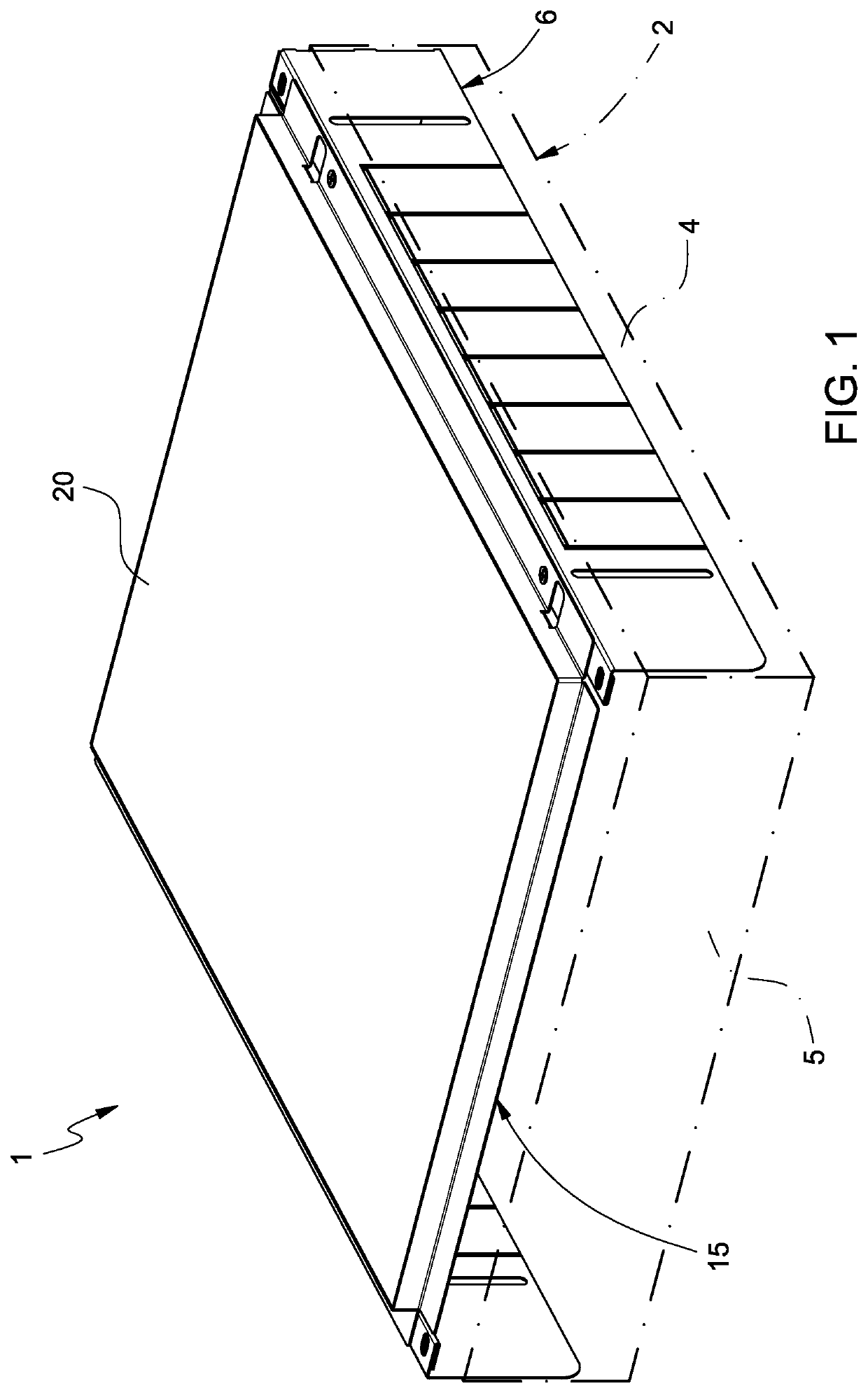 Recessable box for housing hydraulic components