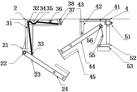 Corner pressing device for sanitation brush