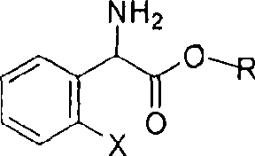 Method for splitting S-(+)-o-chlorobenzene glycine methyl ester