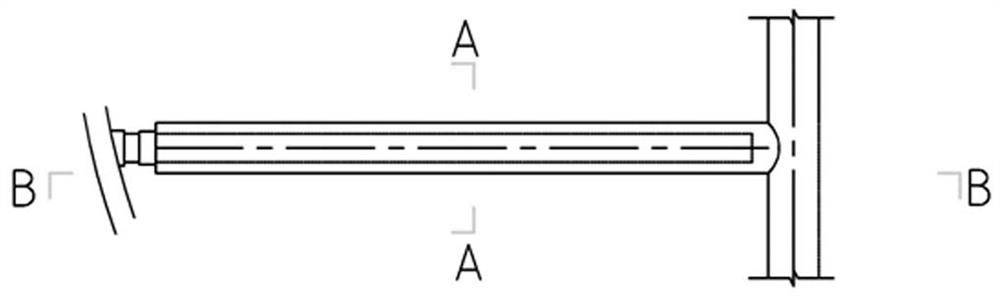 A star-shaped filter backwash perforated distribution pipe and method