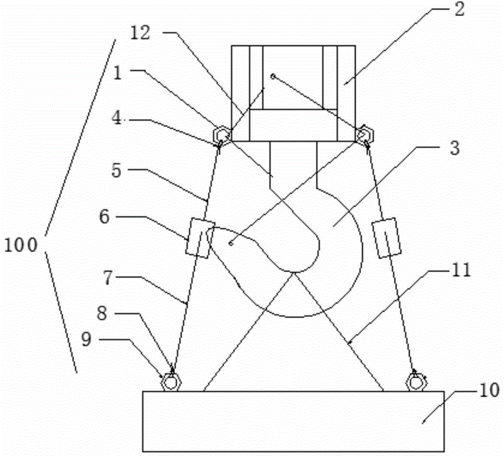 Round electromagnetic chuck device with rotation preventing balancing function