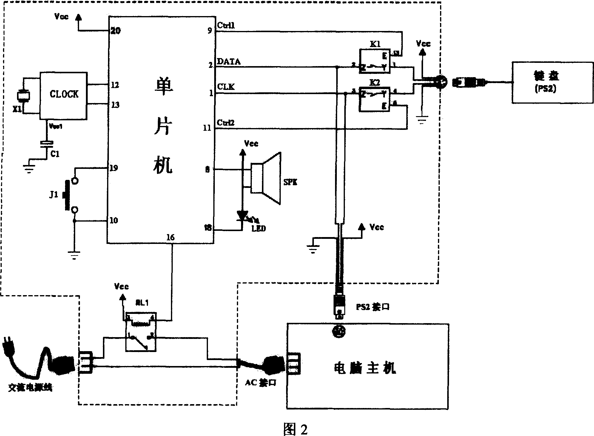 Device and method for controlling working time of computer