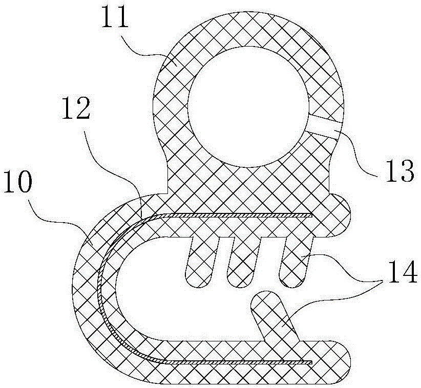 Sorting box sealing device and structure