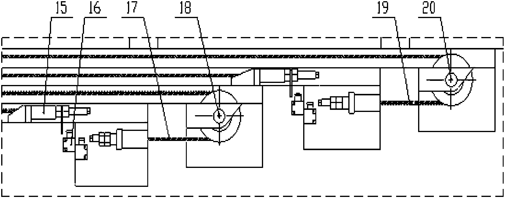 Telescopic device of arm frame, arm frame and engineering machinery