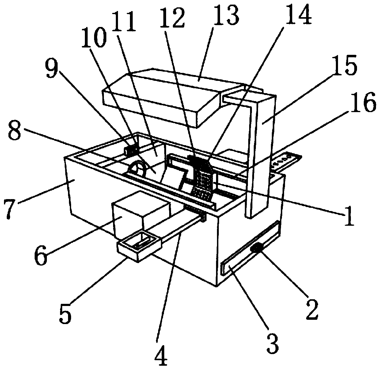 Young animal bathing device for industrial breeding of livestock industry