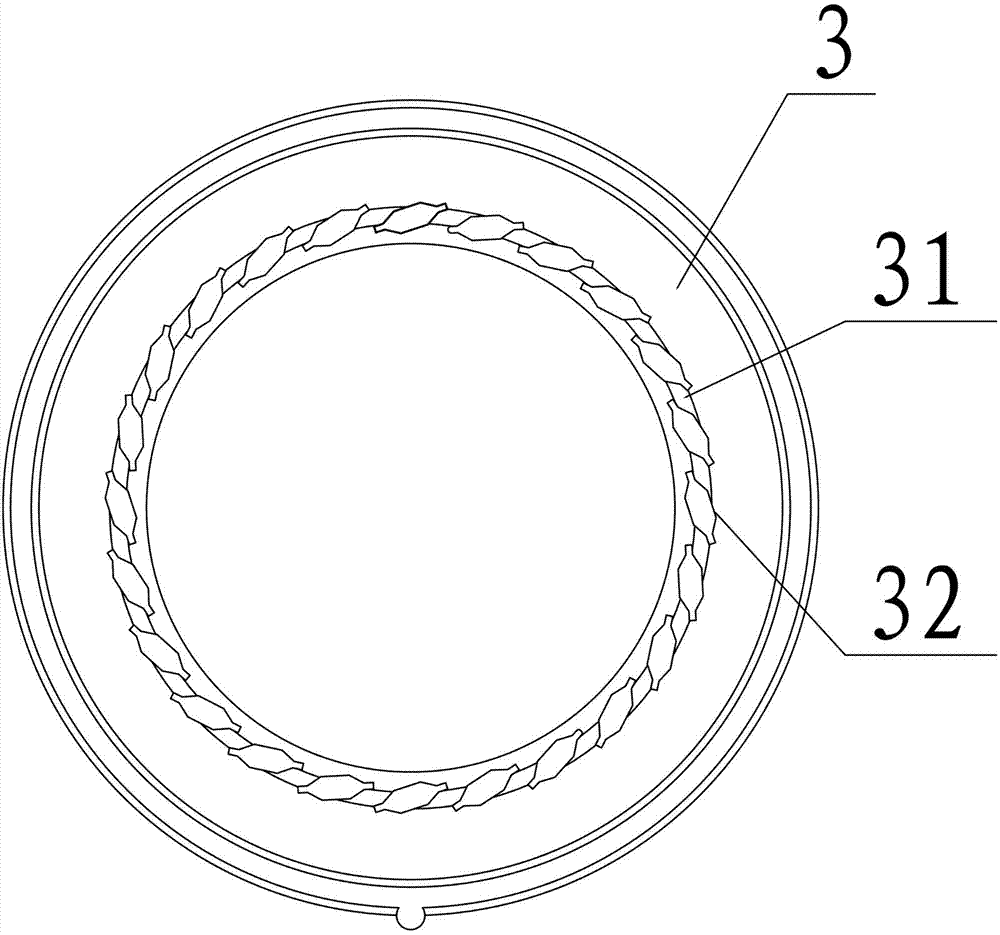 Nail pushing device of prepuce loop cutting suturing device