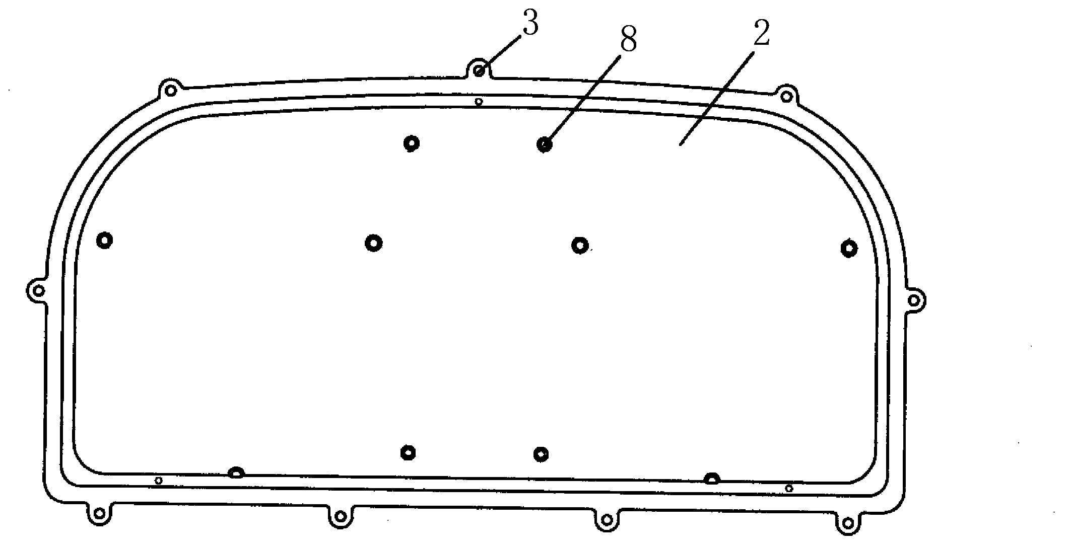 Watch glass anti-fog combination instrument