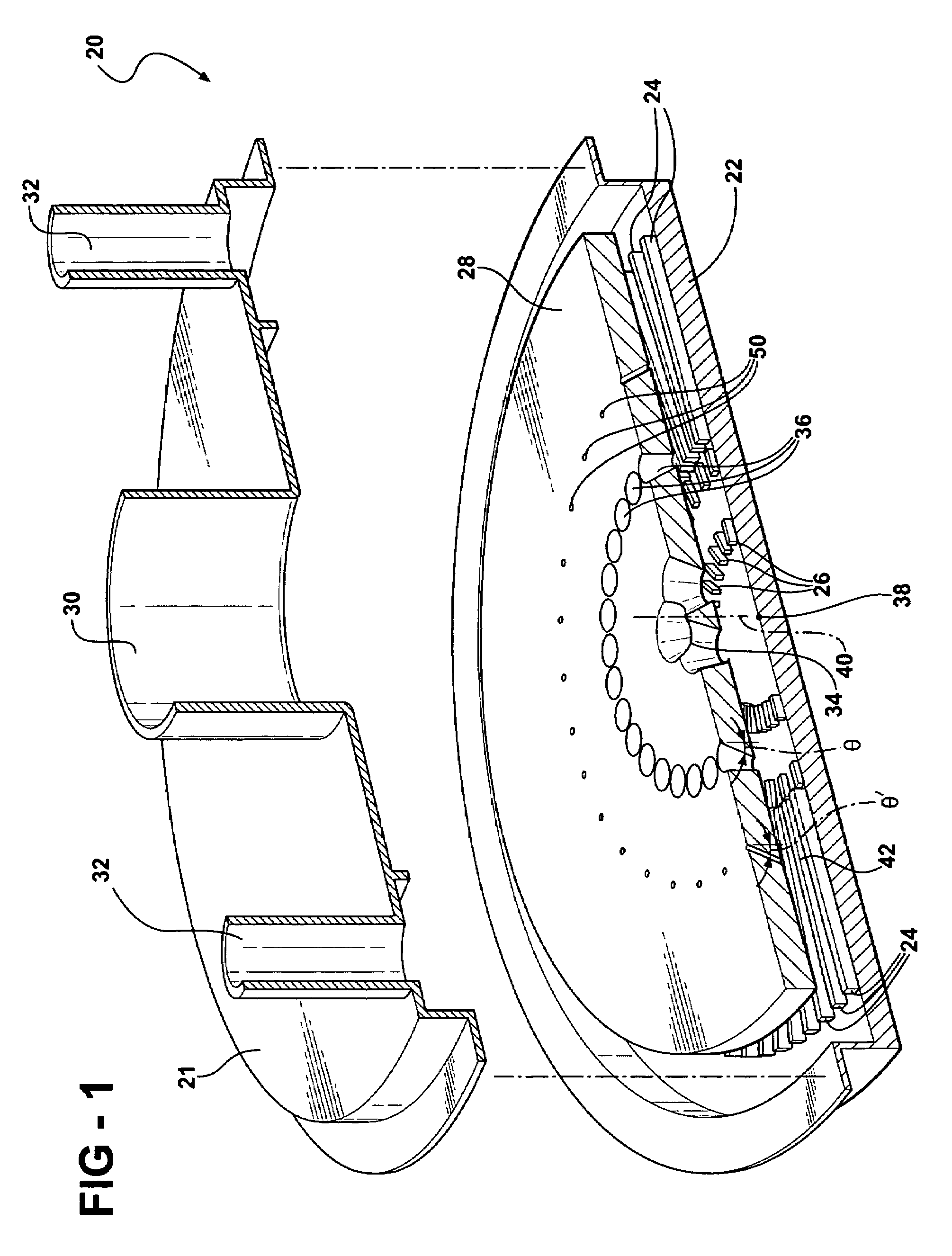 Impingement cooled heat sink with low pressure drop