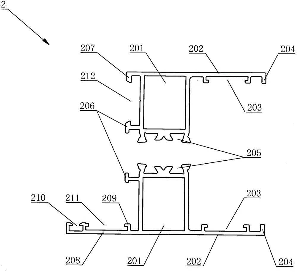 Inner flat-opening invisible window screen of casement window