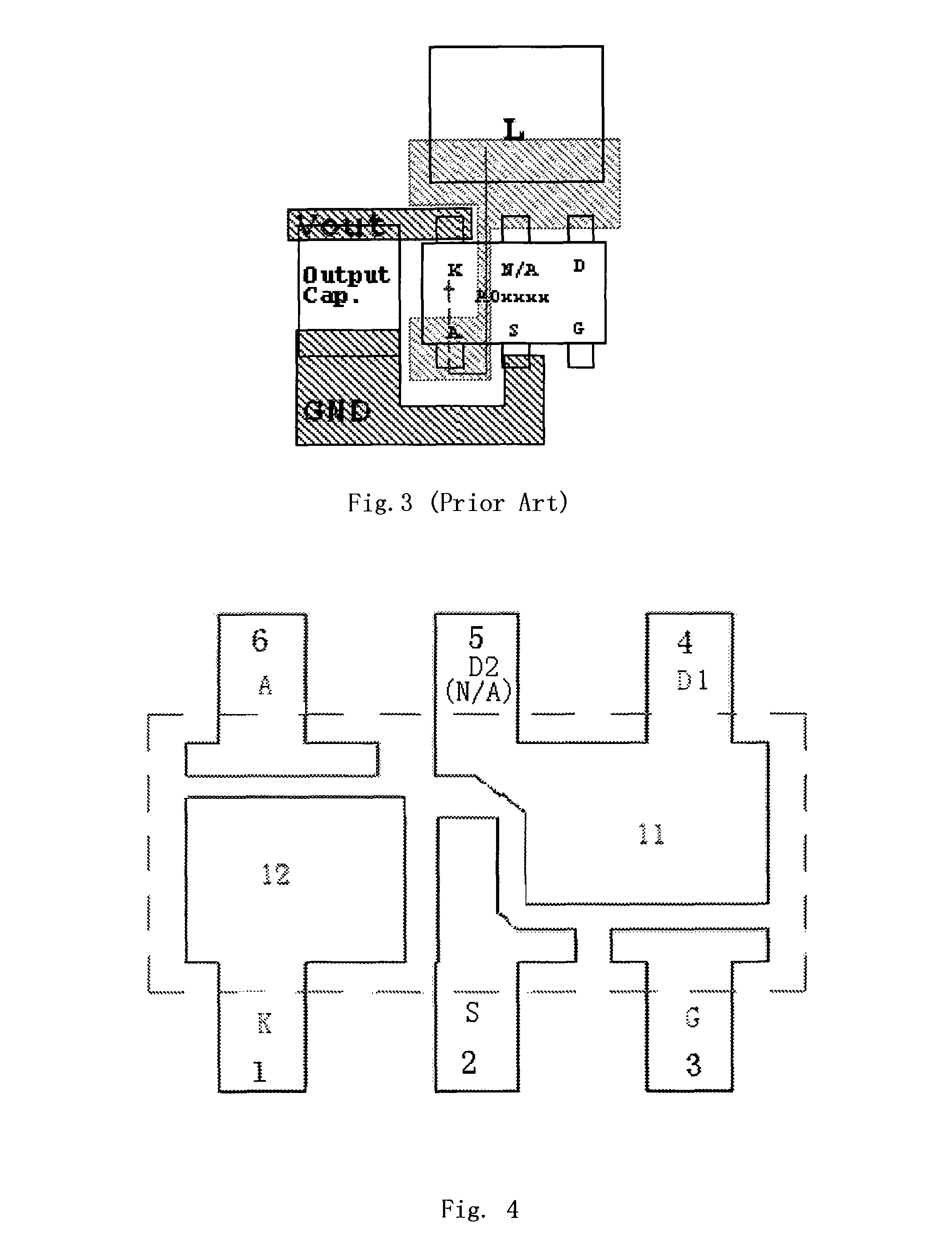 Small outline package in which MOSFET and Schottky diode being co-packaged