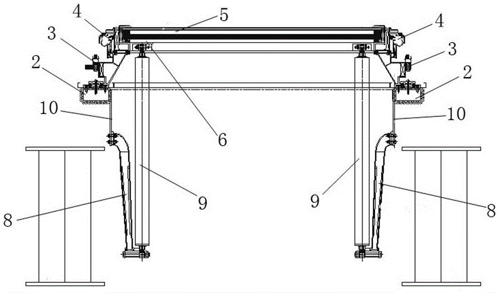 A curved glass lighting roof and its installation method