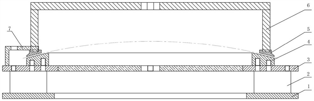 Apparatus and method for compound turning of inner and outer circular end faces of thin-walled ellipsoid