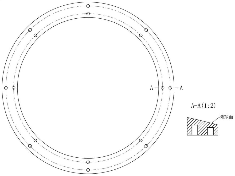 Apparatus and method for compound turning of inner and outer circular end faces of thin-walled ellipsoid