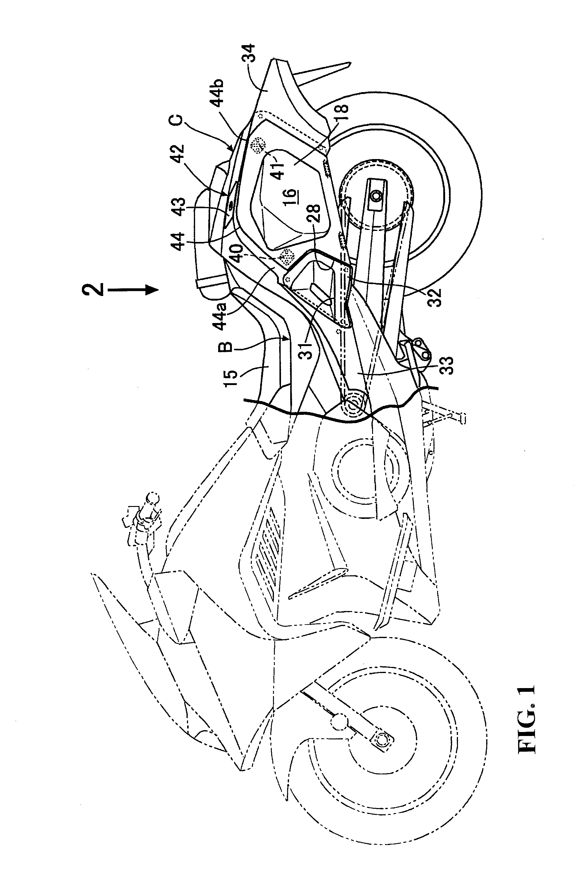 Saddle bag lock device for saddle-ride type vehicle