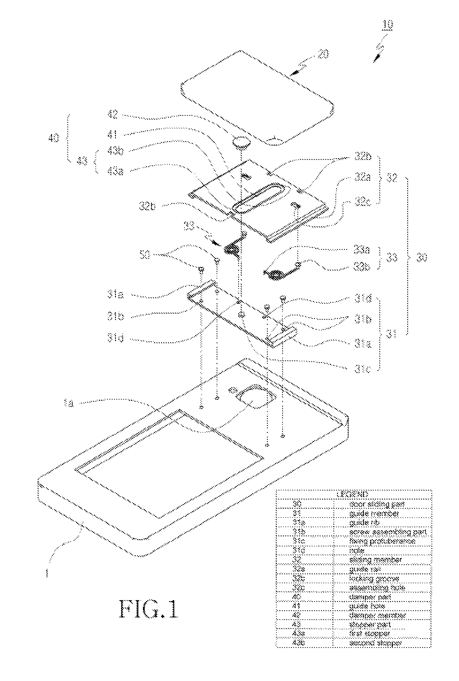 Camera door opening and shutting apparatus for portable communication device