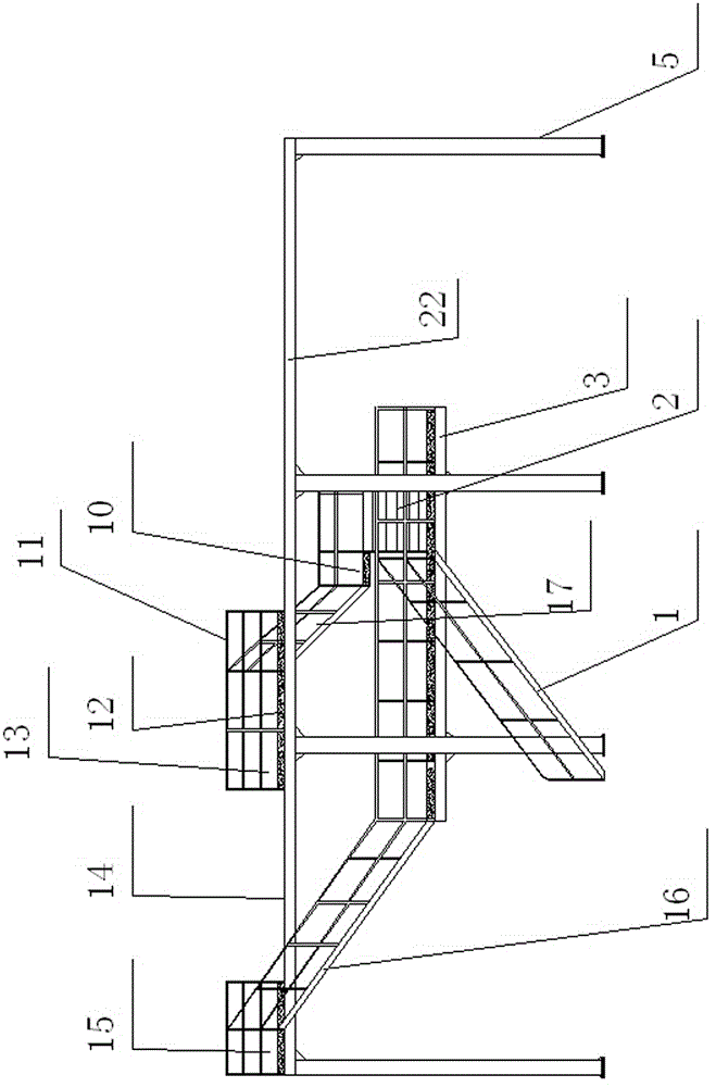 Boiler two-stage economizer overhauling platform