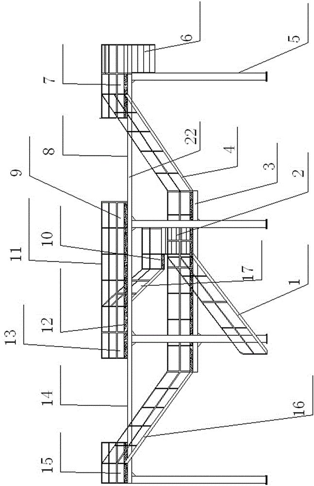 Boiler two-stage economizer overhauling platform