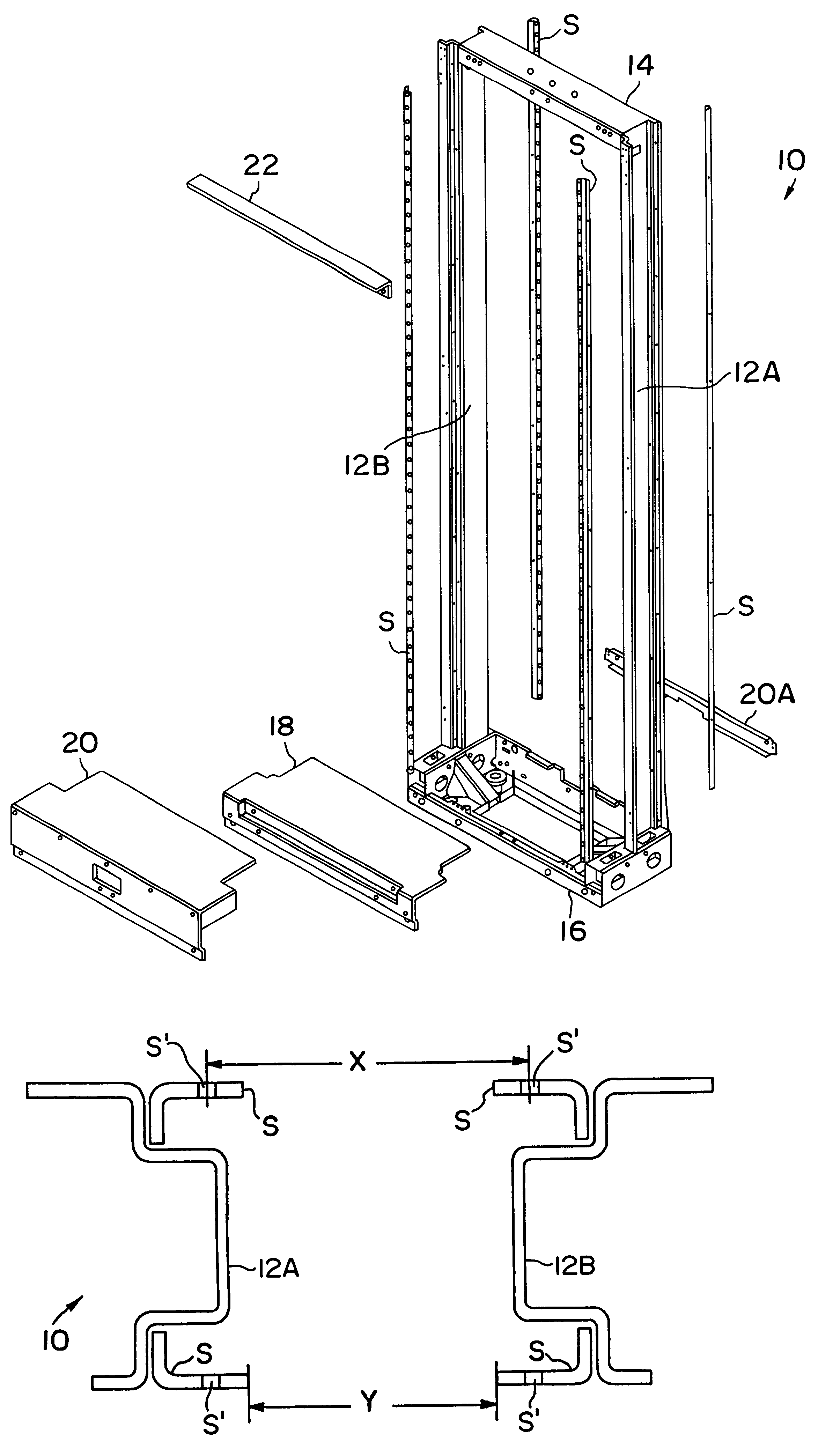 Mass customization telecommunications equipment rack