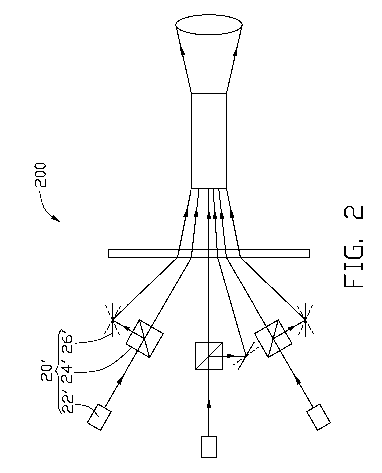 Projection device providing reduced speckle contrast