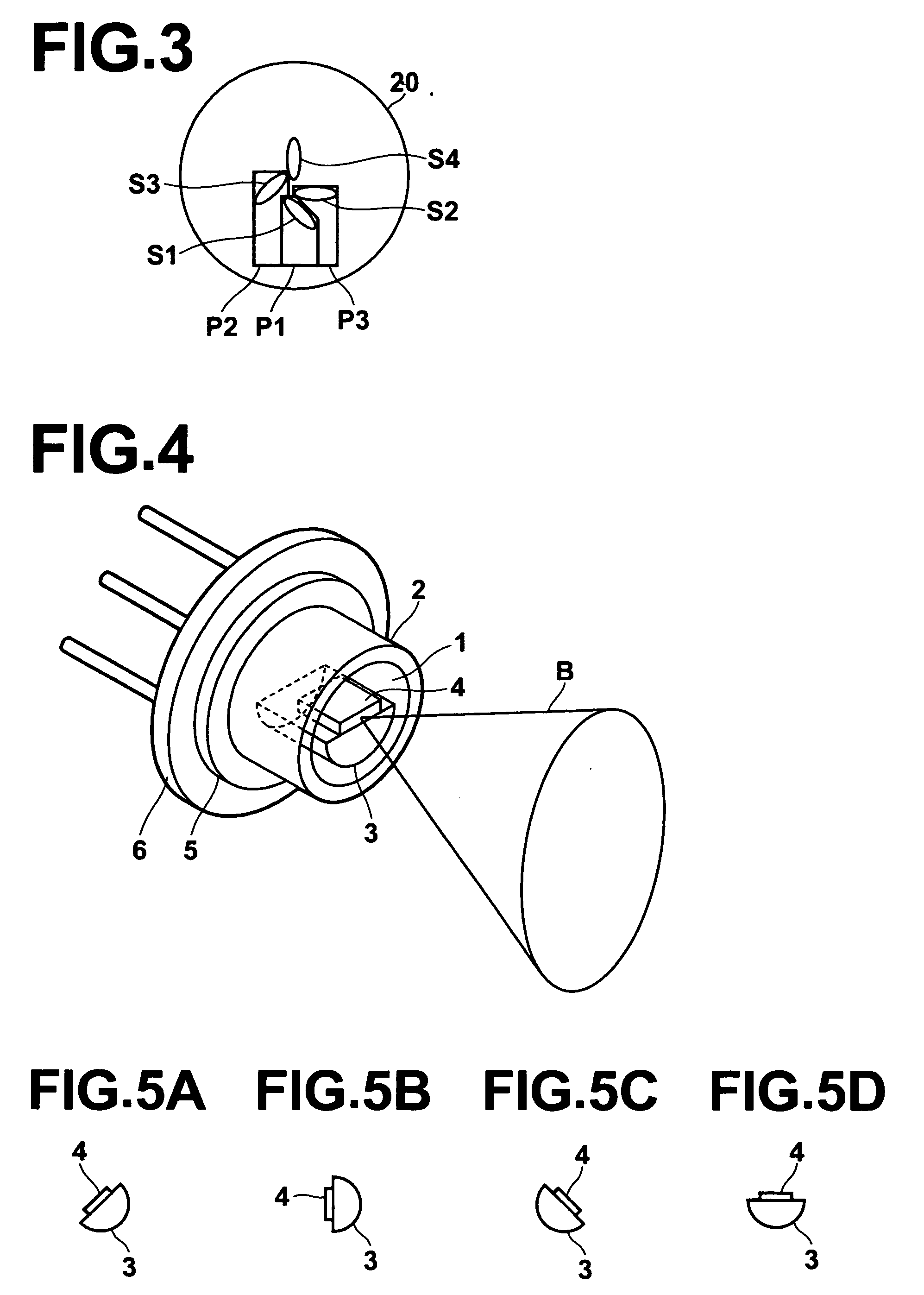 Combined laser source having deflection member