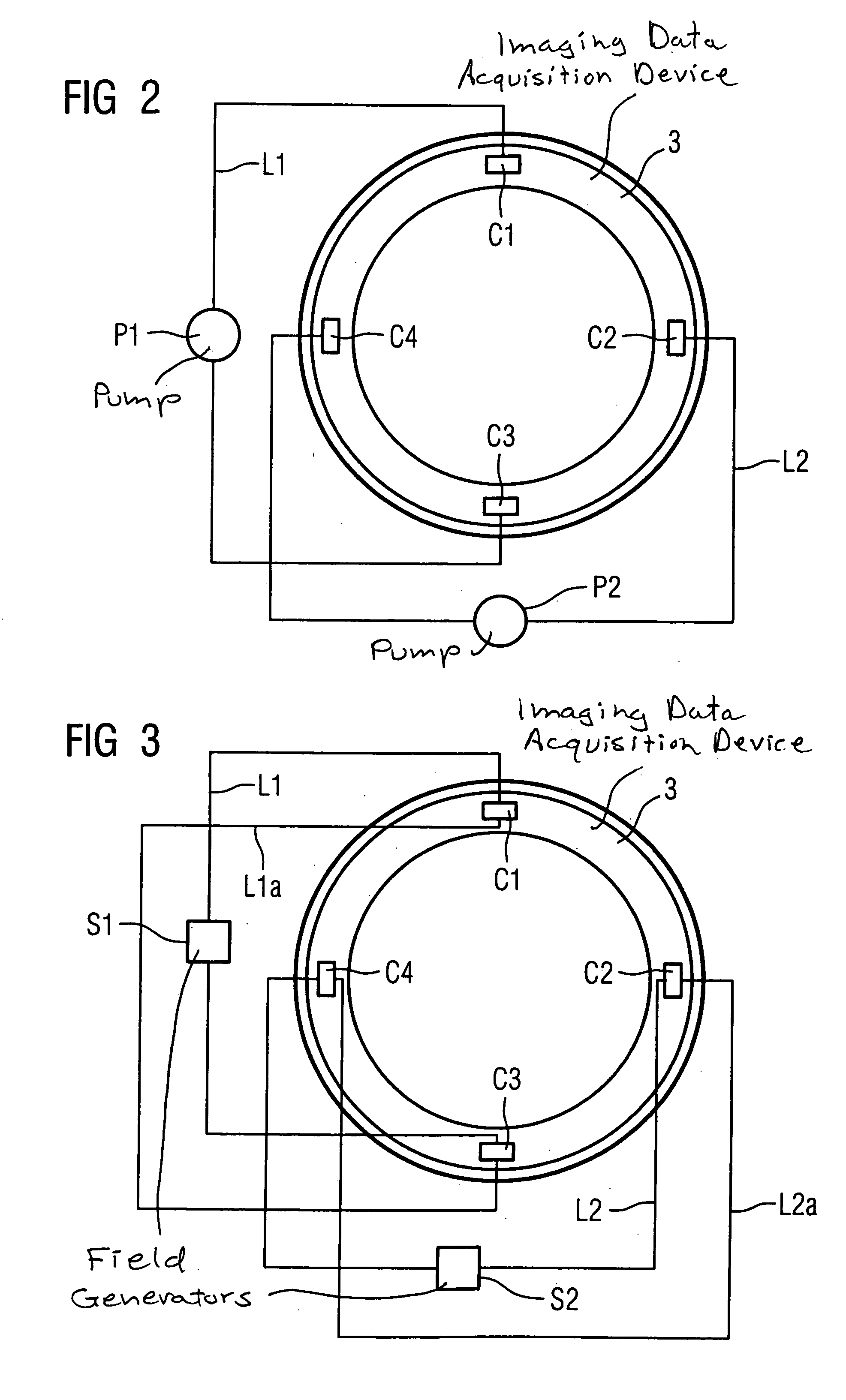 Imaging tomography apparatus with fluid-containing chambers forming out-of-balance compensating weights for a rotating part