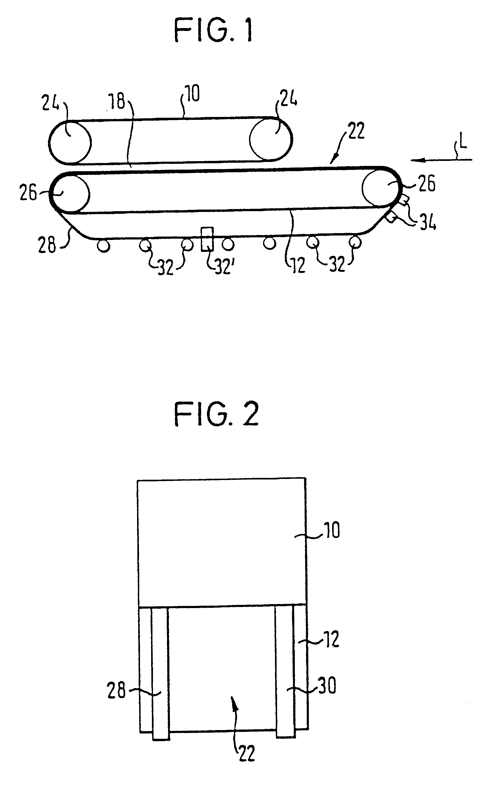 Device for continuous production of plate-shaped products