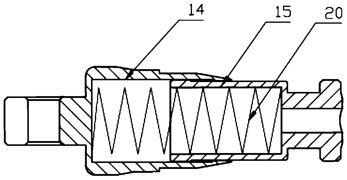 Suspension type magnetic flux leakage detection module