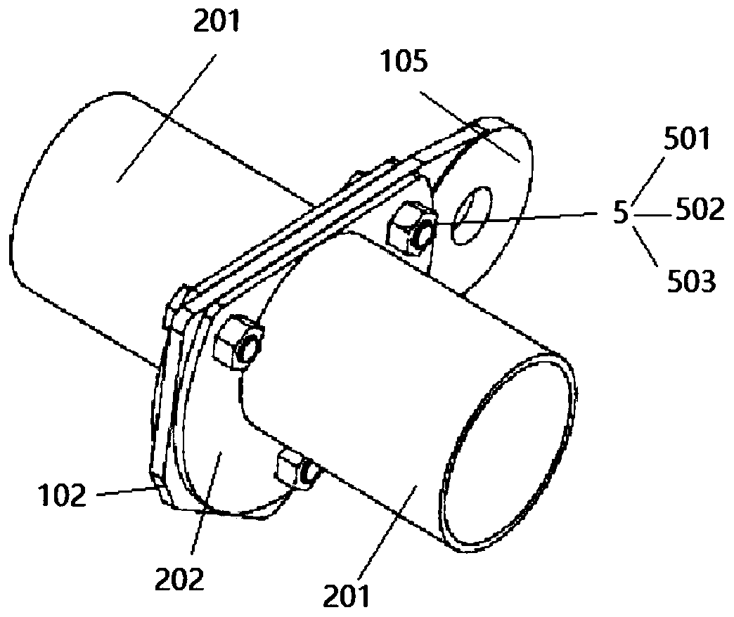 Large triangular composite material pipe truss modular connecting joint