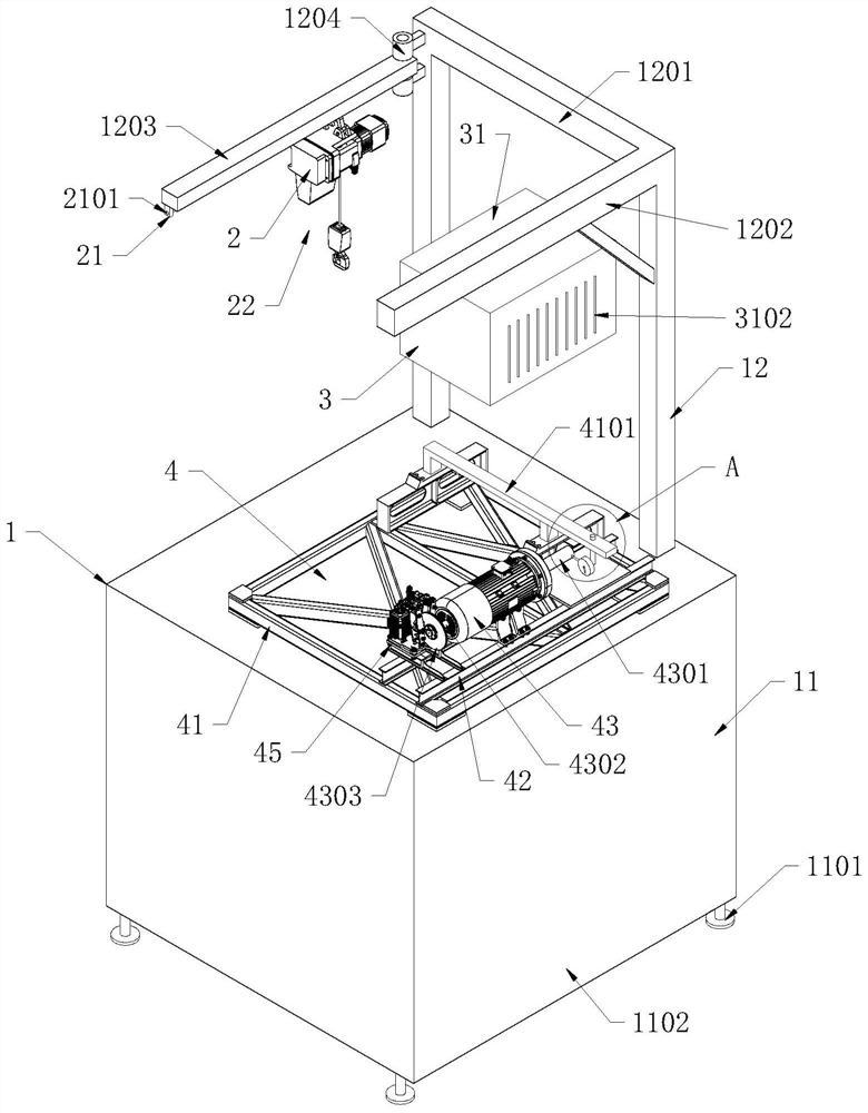 Motor inspection device and use method thereof