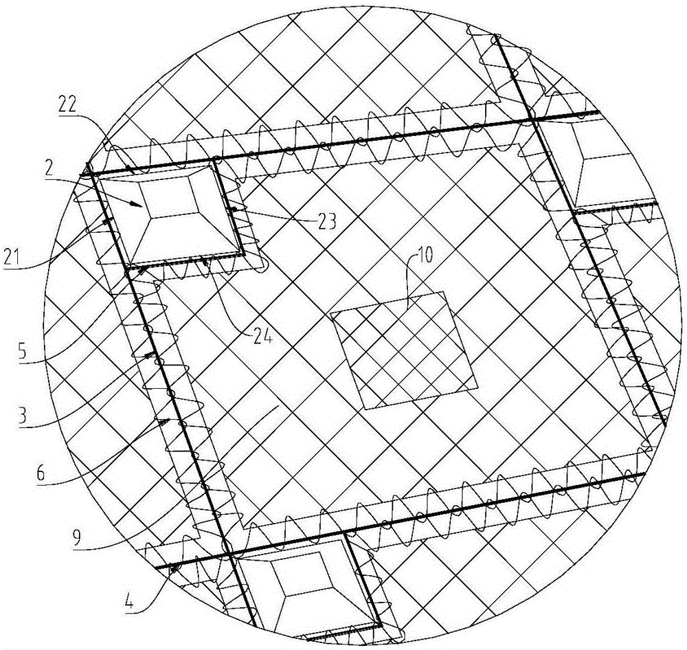 Anchor rope group and active protective net combined integrated bearing structure